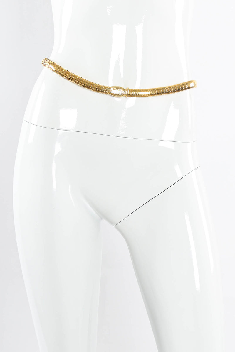 Ladies Elastic Snake Belts Vintage YSL Saint Laurent Slinky Snake