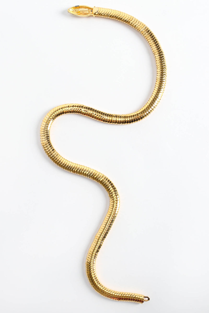 Vintage YSL Slinky Snake Link Metal Belt/Necklace inverse at Recess Los Angeles