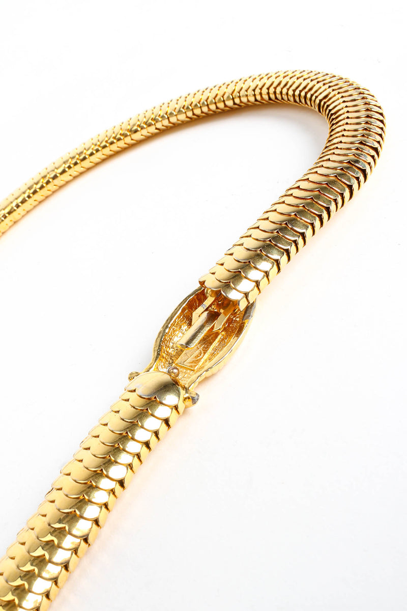 Vintage YSL Slinky Snake Link Metal Belt/Necklace inverse hook at Recess Los Angeles