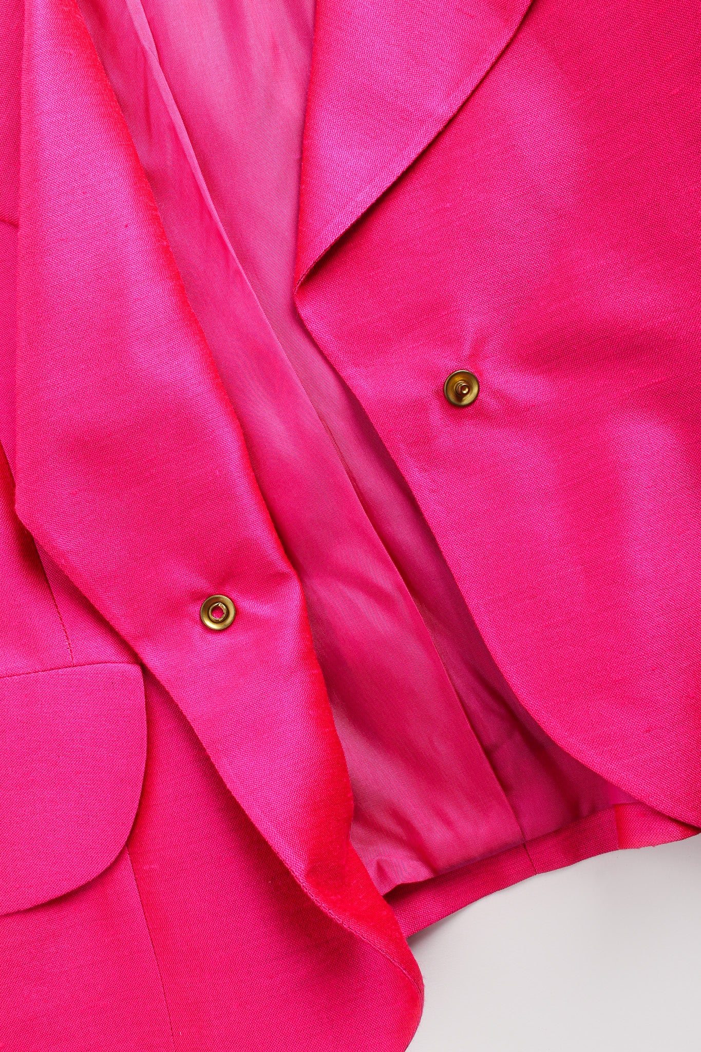 Vintage Saint Laurent Tailored Short Sleeve Jacket snap button @ Recess Los Angeles