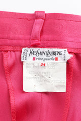 Vintage 1990s Yves Saint Laurent Tank Top & Pant Set tag @ Recess LA