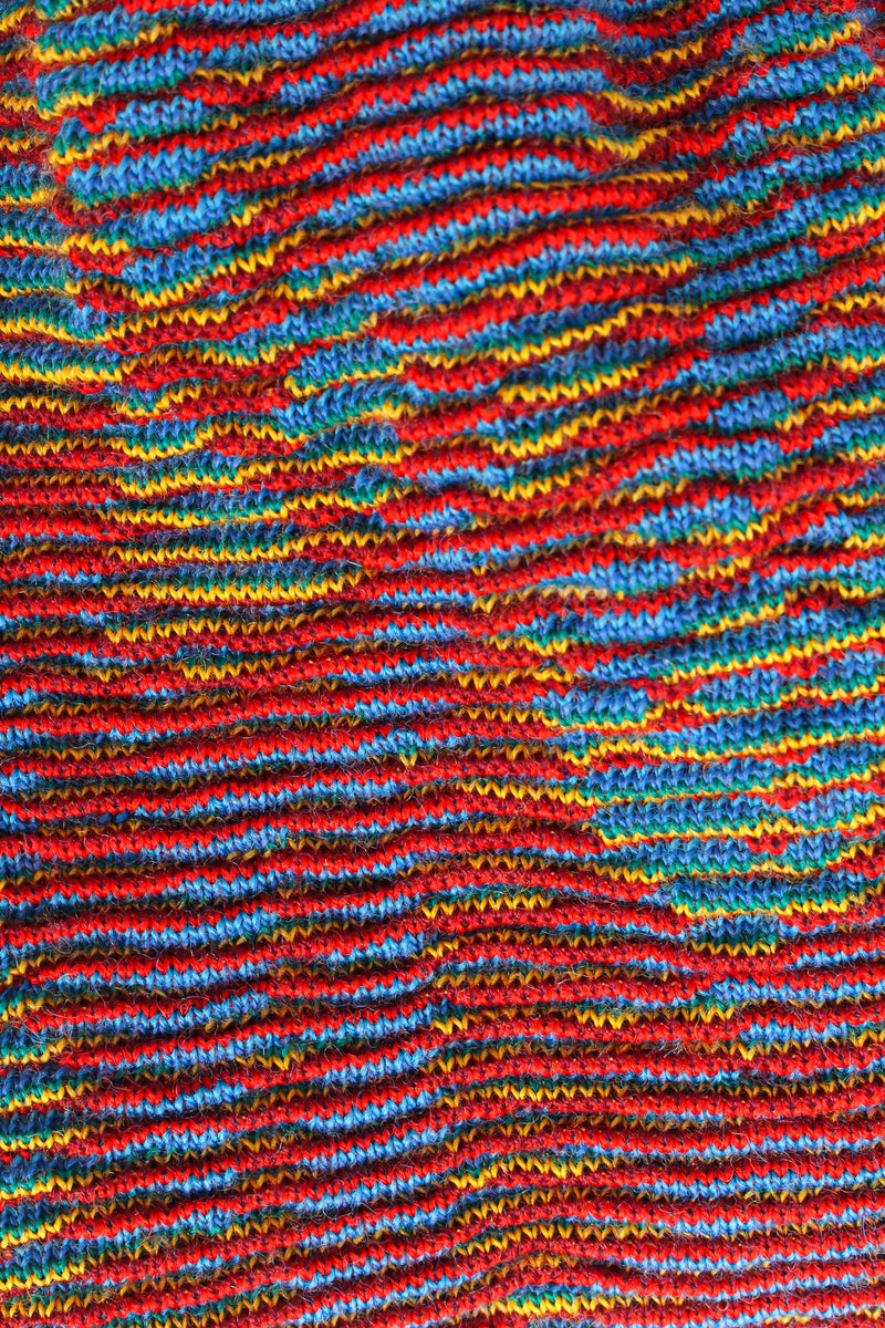 Vintage Saint Laurent Abstract Floral Knit Sweater & Pant Set print/knit close @ Recess LA