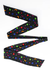 Vintage Saint Laurent 1979 Rainbow Star Moon Blouse detachable tie @ Recess Los Angeles