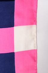 Vintage Yves Saint Laurent YSL Hot Checker Border Scarf rolled hem at Recess Los Angeles