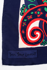 Vintage Saint Laurent YSL Floral Paisley Scarf at Recess Los Angeles