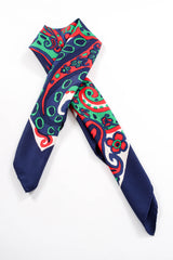 Vintage Saint Laurent YSL Floral Paisley Scarf tied crop at Recess Los Angeles