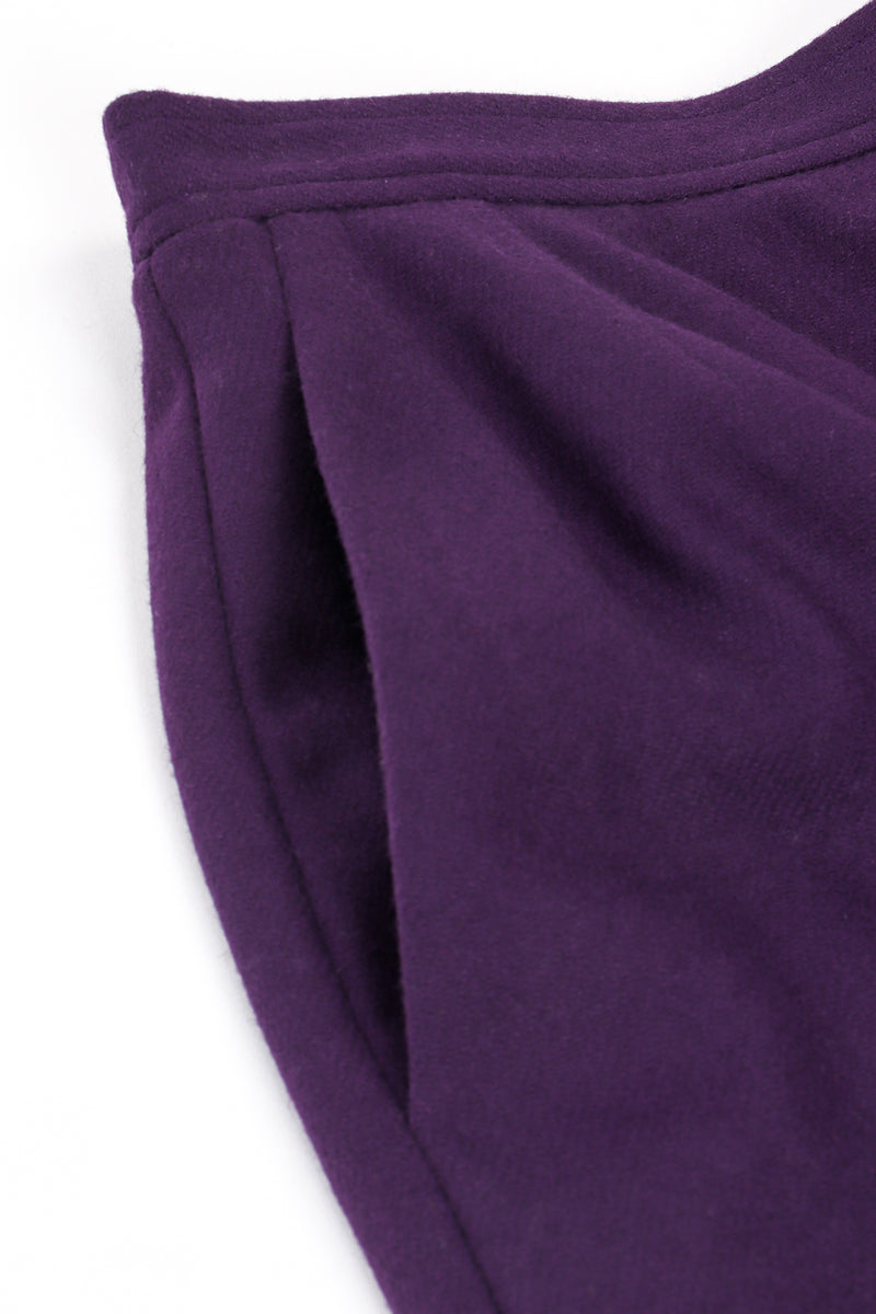Vintage Yves Saint Laurent YSL Contrast Toggle Skirt Set pocket at Recess Los Angeles