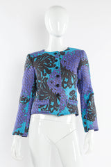 Vintage Saint Laurent 1980s Chrysanthemum Quilted Jacket mannequin front @ Recess LA