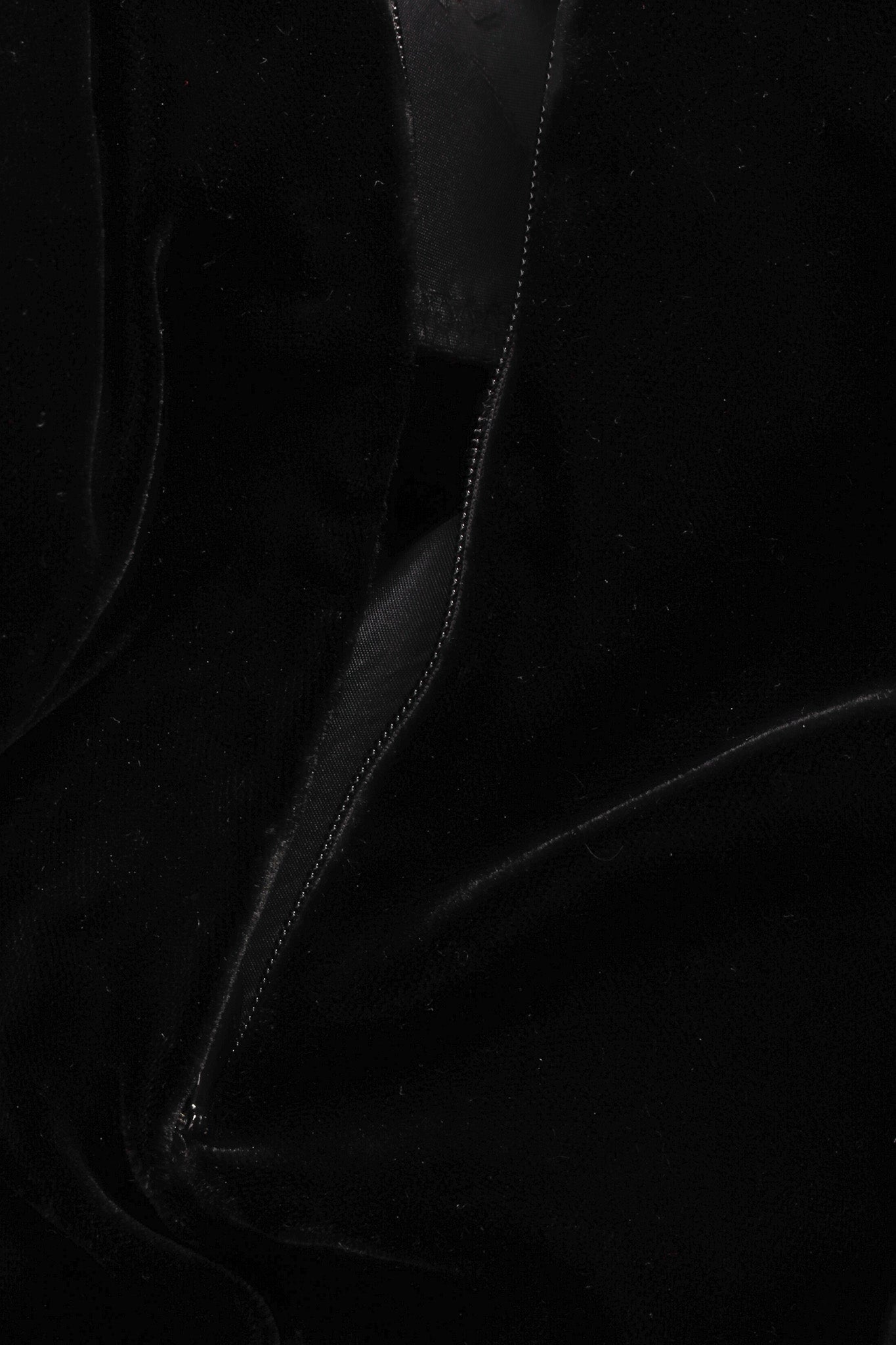 Vintage Yves Saint Laurent Sweetheart Sequin Lace Velvet Gown back zipper @ Recess LA