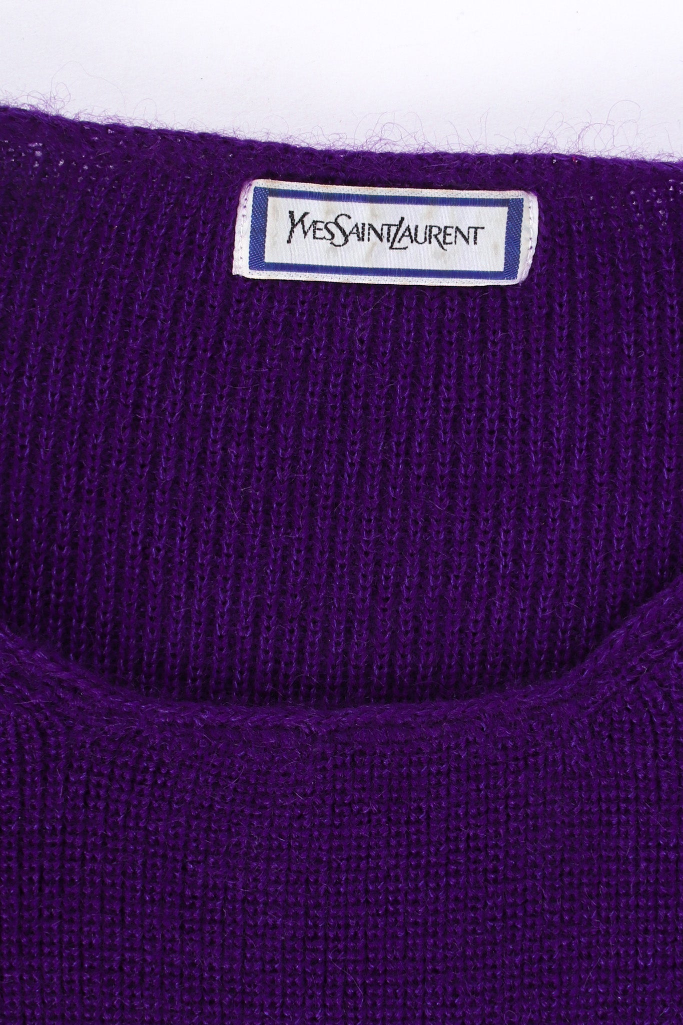 Vintage Yves Saint Laurent Sweater & Skirt Wool Blend Set tags @ Recess LA
