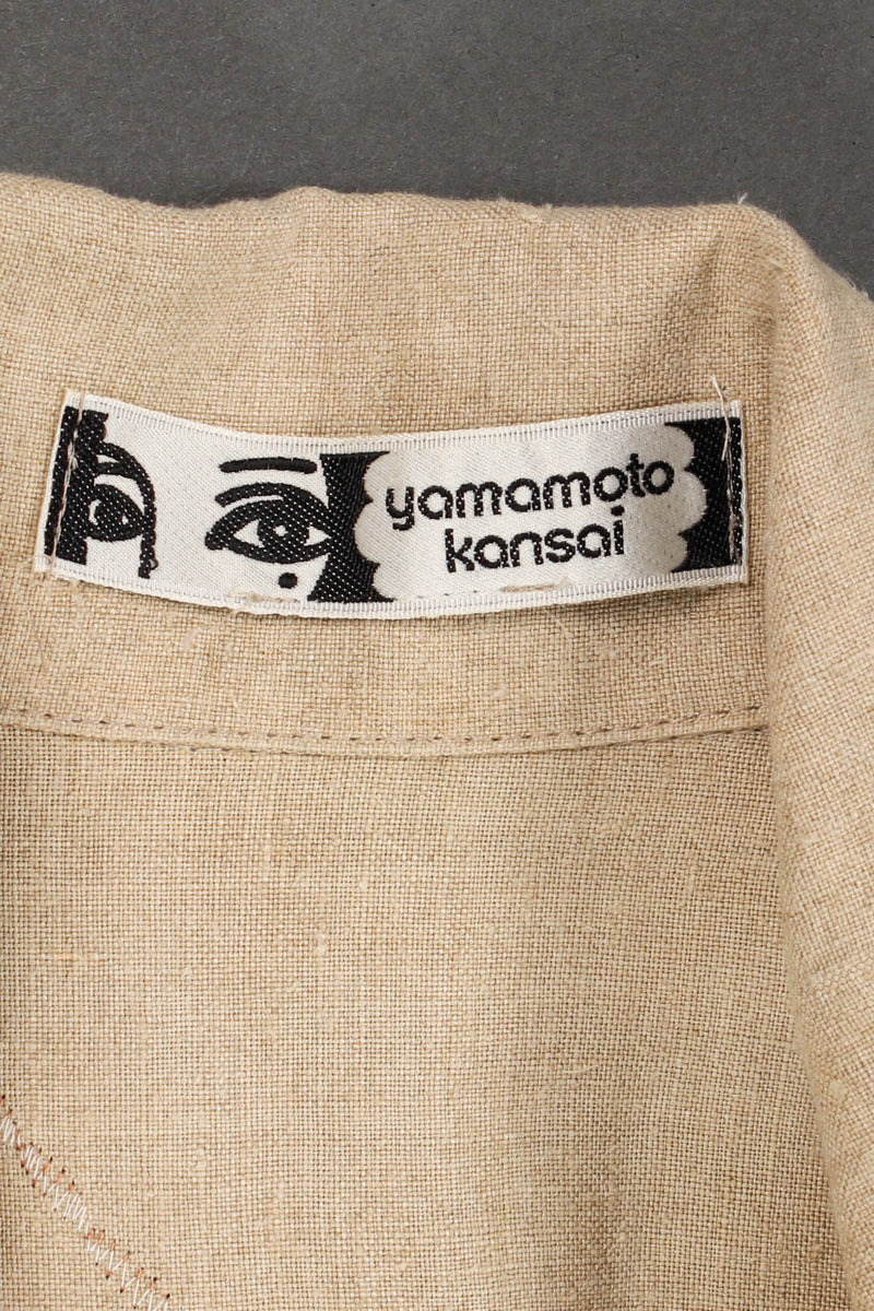 Vintage 1981 Kansai Yamamoto Wolf Duster Linen Vest – Recess