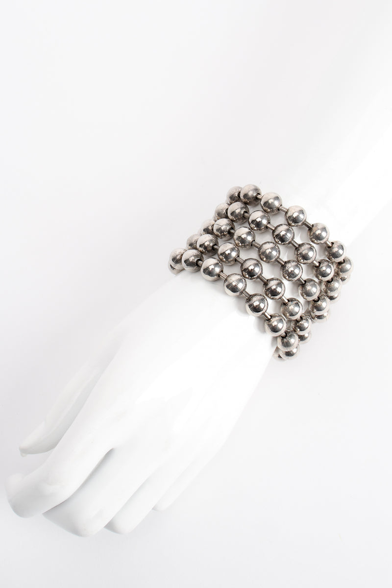 Vintage Yohai Ball Chain Cuff Bracelet on mannequin at Recess Los Angeles
