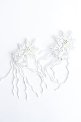 Vintage Yohai White Flower Fringe Earring at Recess Los Angeles