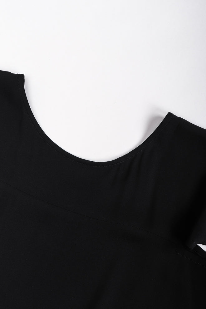 Recess Los Angeles Vintage Yohji Yamamoto Long Black Maxi Dress Peek-A-Boo