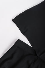 Recess Los Angeles Vintage Yohji Yamamoto Long Black Maxi Dress Peek-A-Boo