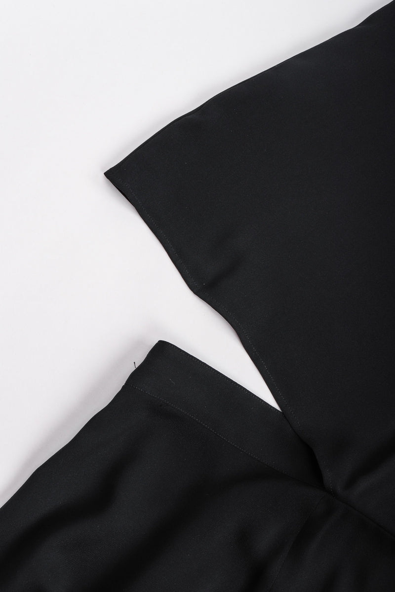 Recess Los Angeles Vintage Yohji Yamamoto Long Black Maxi Dress Peek-A-Boo