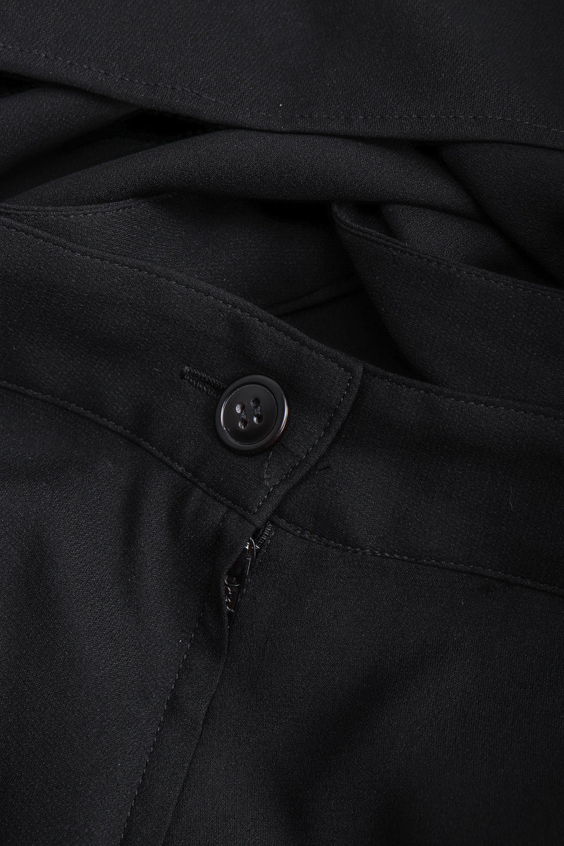 Recess Los Angeles Vintage Yohji Yamamoto Long Black Maxi Dress Peek-A-Boo