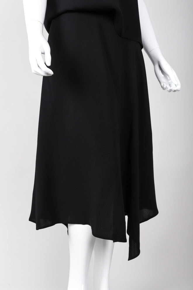 Recess Los Angeles Vintage Yohji Yamamoto Long Black Maxi Dress Peek-A-Boo