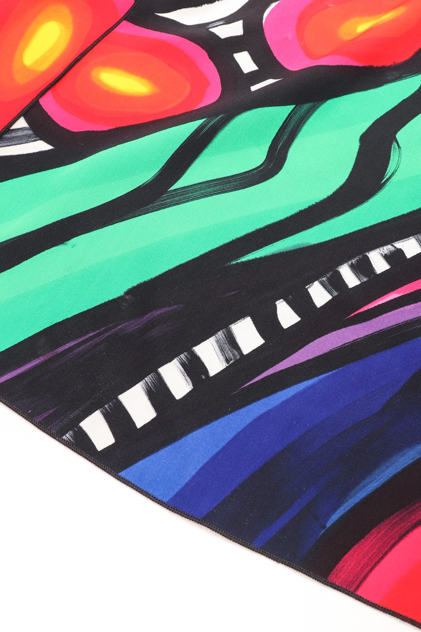Recess Los Angeles Vintage Yolanda Lorente Abstract Hand Painted Silk Jacket