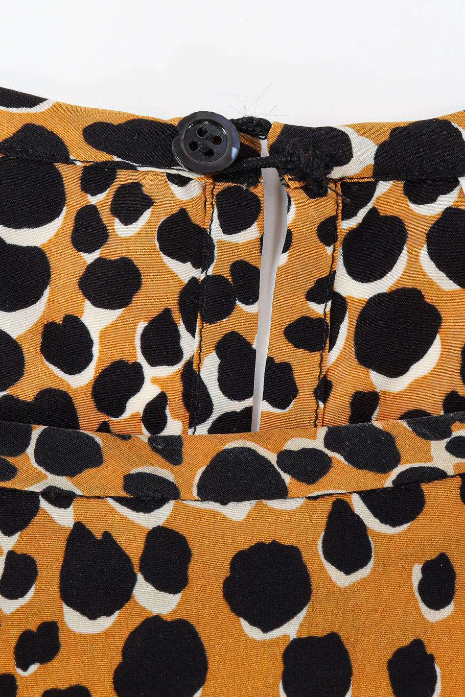 Vintage Yves Saint Laurent Cheetah Print Silk Top button @ Recess LA