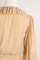 Vintage Yves Saint Laurent YSL Silk Peasant Blouse on Mannequin collar at Recess Los Angeles