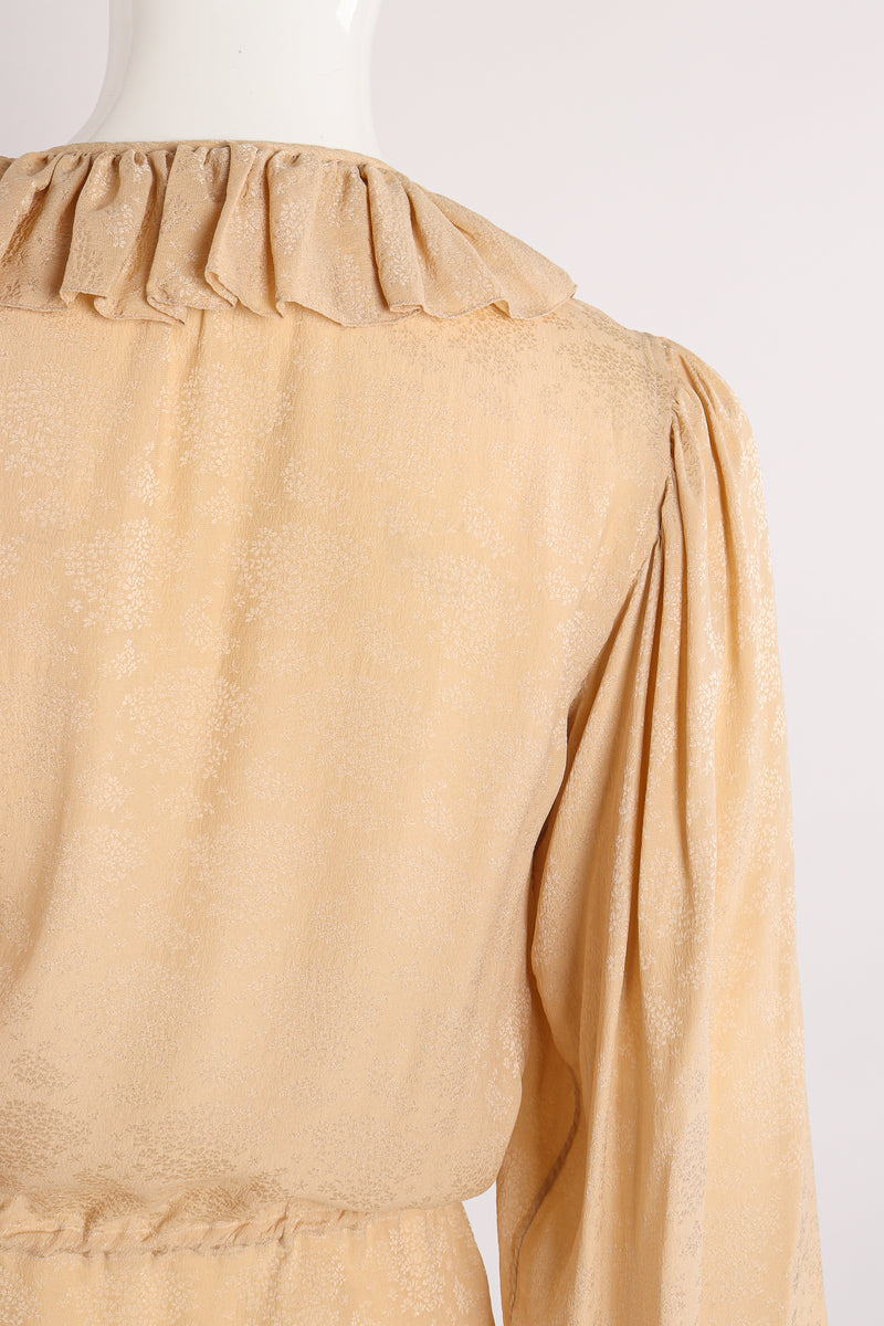 Vintage Yves Saint Laurent YSL Silk Peasant Blouse on Mannequin collar at Recess Los Angeles
