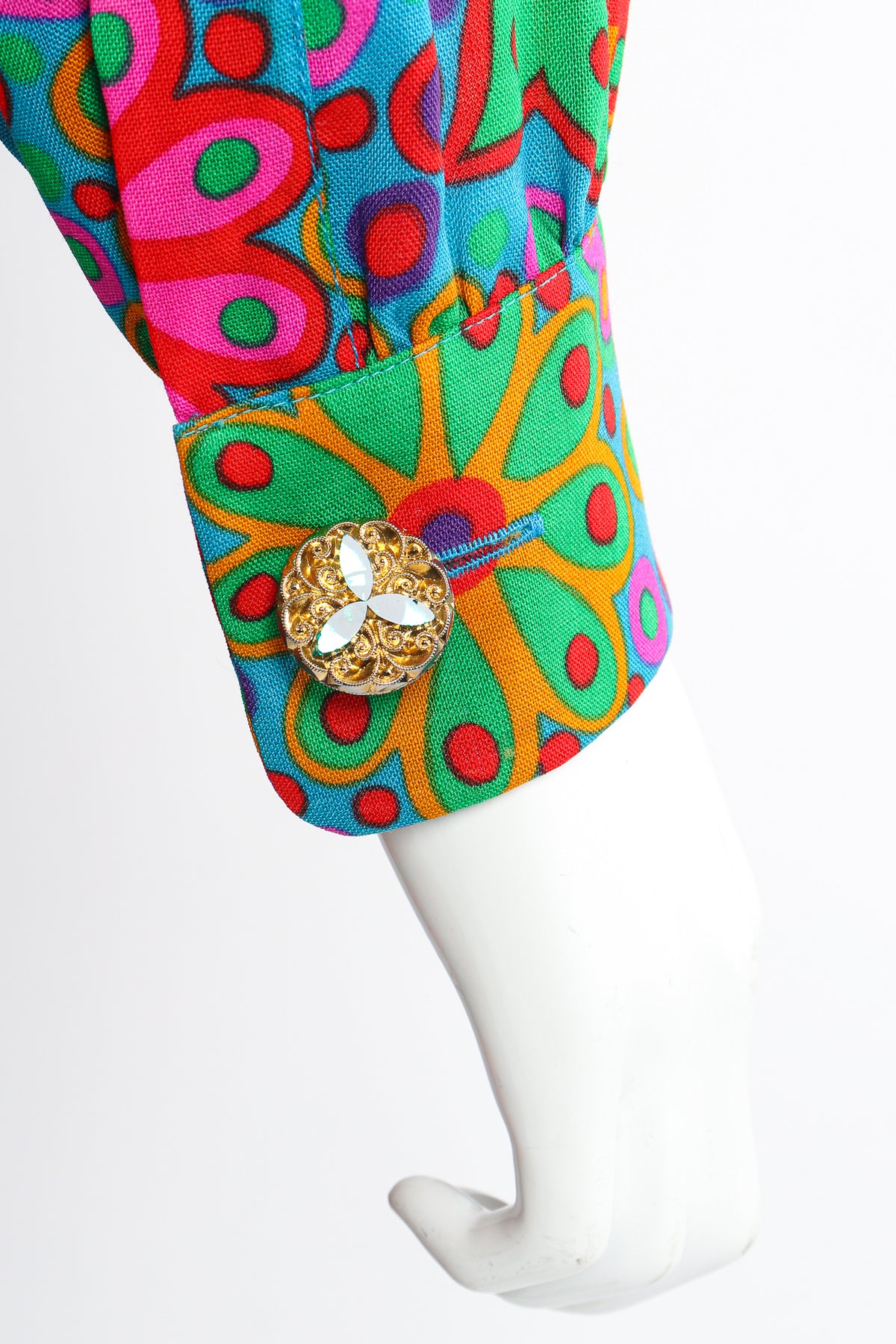 Vintage Yves Saint Laurent YSL 1990 91 Runway Floral Fringe