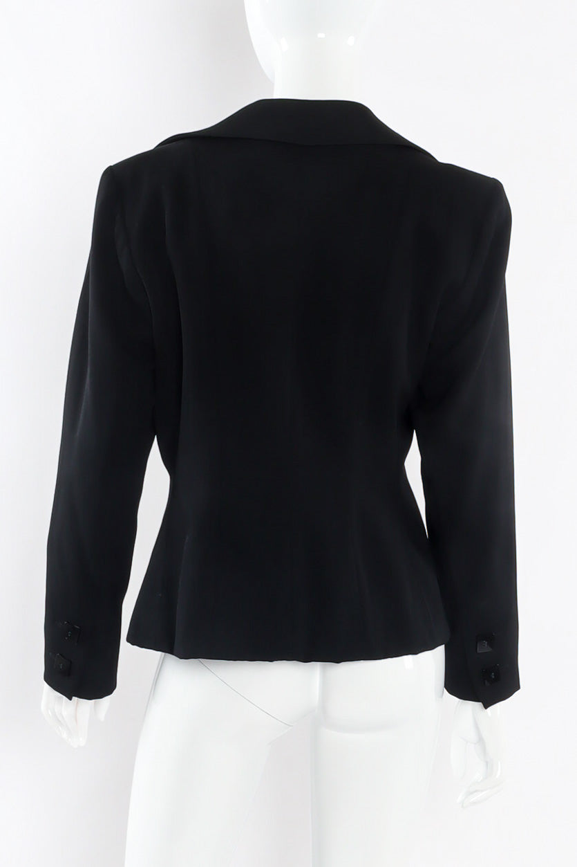Vintage Yves Saint Laurent Classic Tuxedo Jacket back view @recessla
