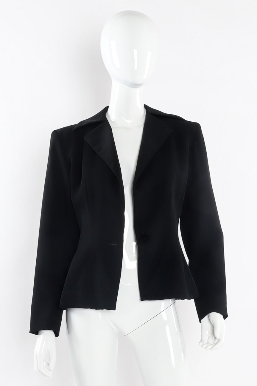 Vintage Yves Saint Laurent Classic Tuxedo Jacket front view @recessla