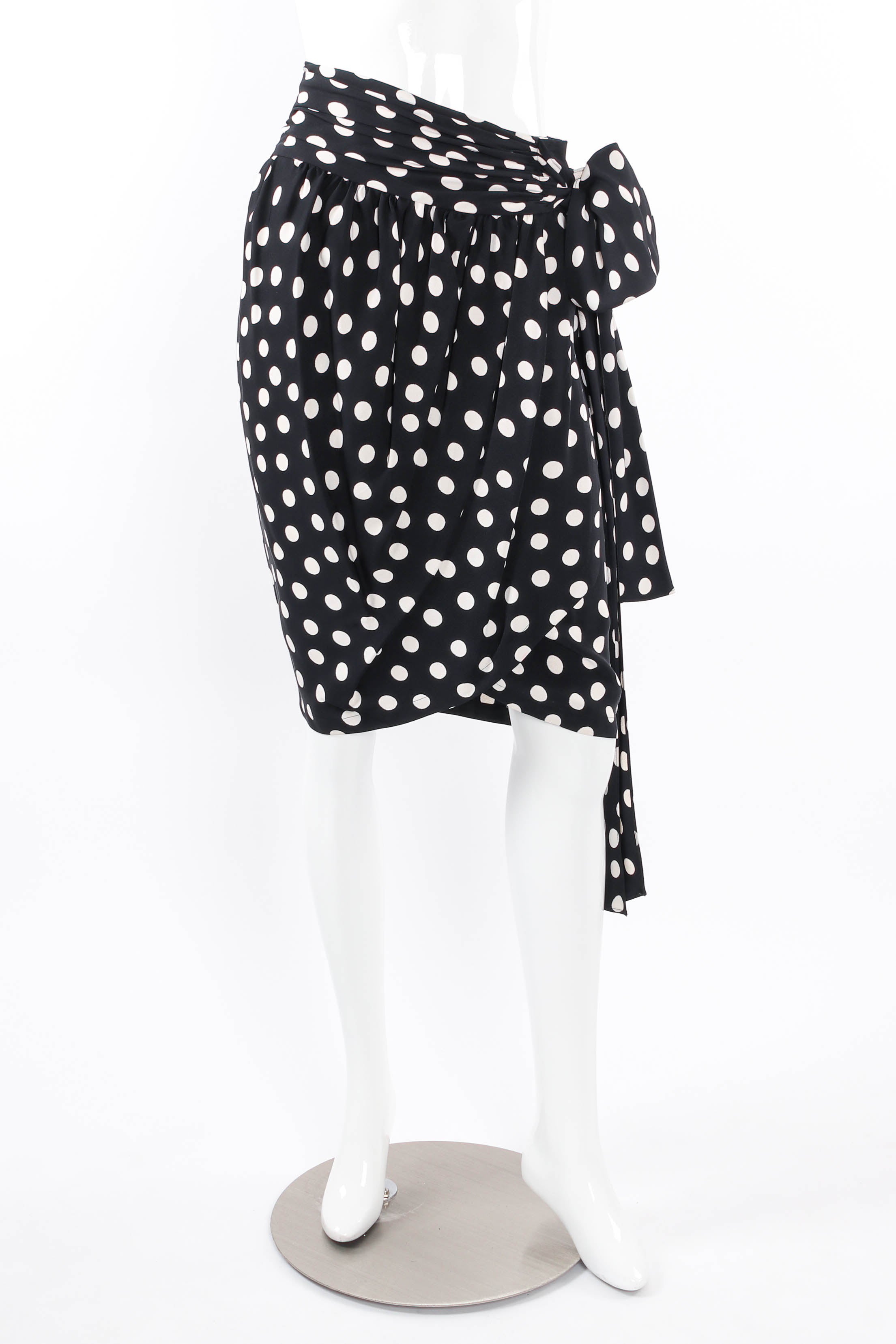 Vintage 1981 S/S YSL Polka Dot Shift Set mannequin skirt @ Recess LA