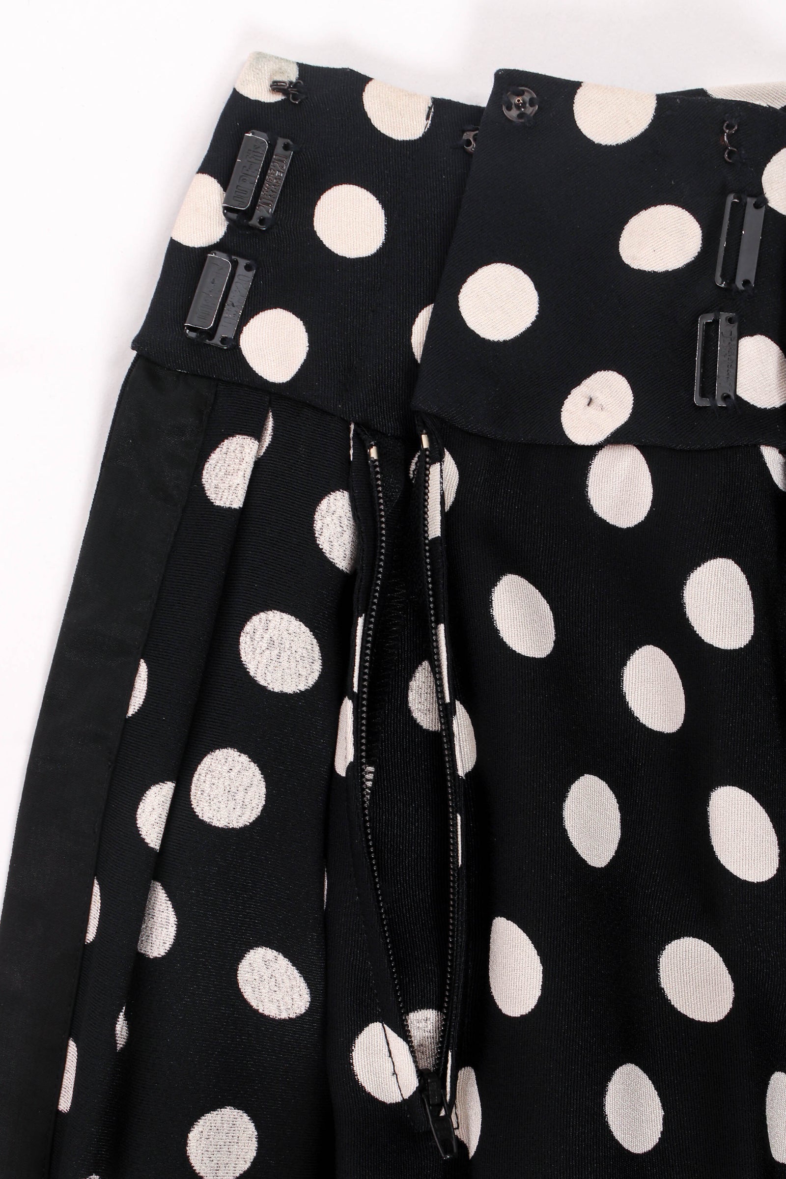 YvesSaintLaurentblkwhtpolkadot