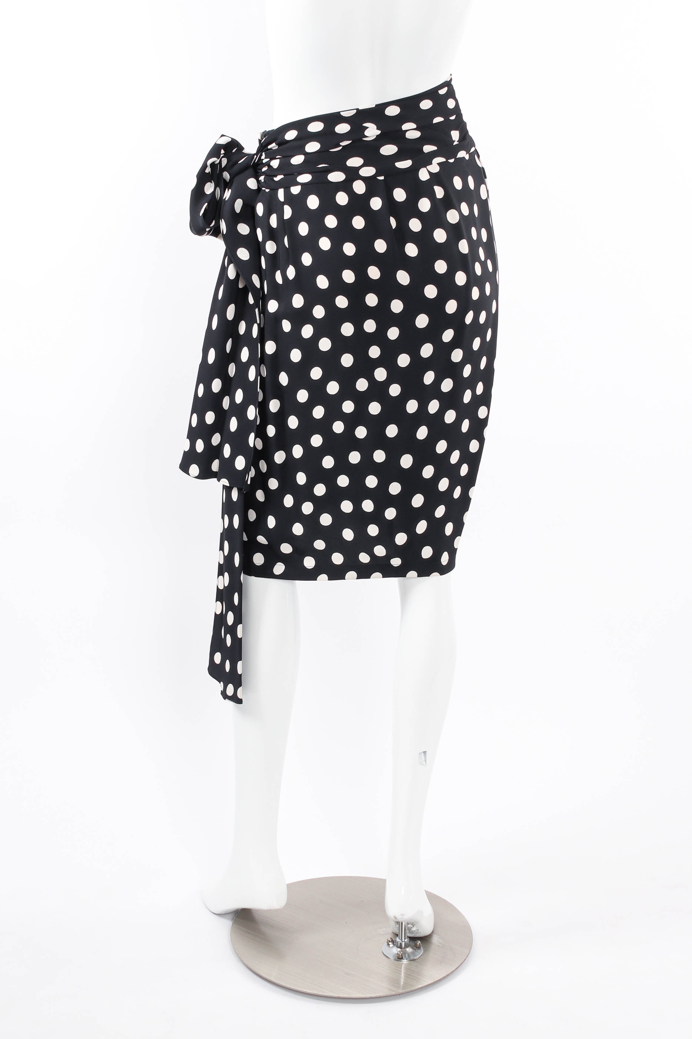 Vintage 1981 S/S YSL Polka Dot Shift Set mannequin skirt @ Recess LA