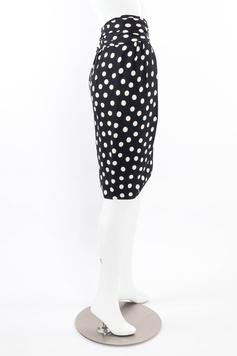 Vintage 1981 S/S YSL Polka Dot Shift Set mannequin skirt  @ Recess LA