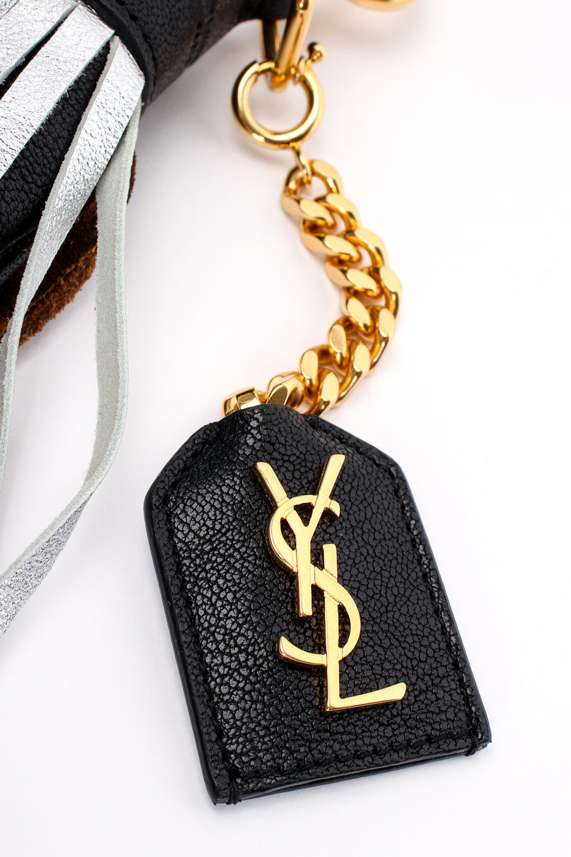 YVES SAINT LAURENT Vintage Logo Key-ring Bag Charm 