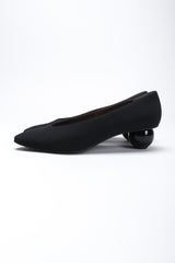 Recess Los Angeles Vintage YSL Yves Saint Laurent Sculpted Ball Fabric Heels