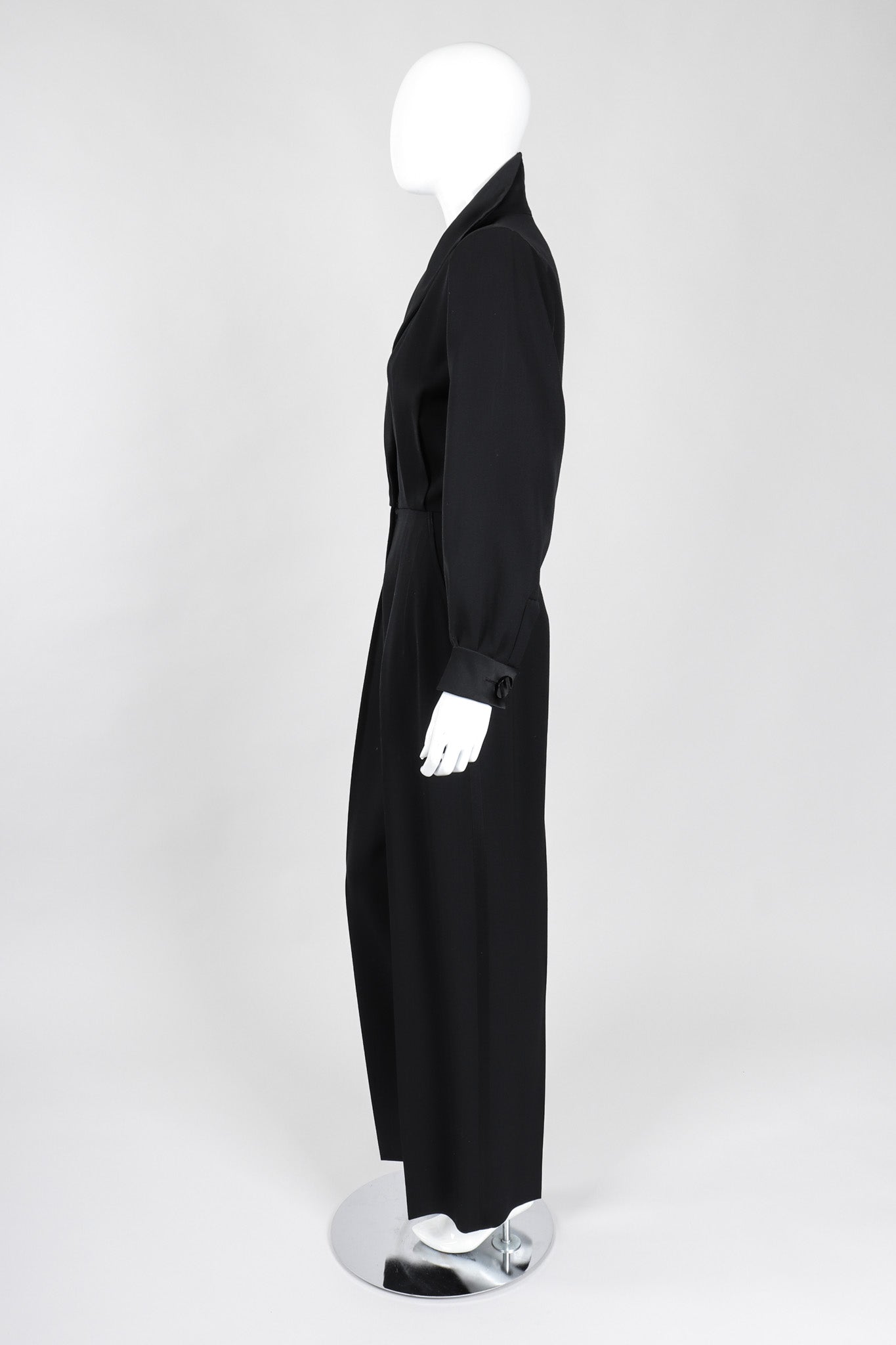 Recess Los Angeles Vintage YSL Yves Saint Laurent Le Smoking Tuxedo Jumpsuit One Button