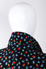 Recess Los Angeles Vintage Yves Saint Laurent Floral Black Skirt Suit Set