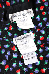 Recess Los Angeles Vintage Yves Saint Laurent Floral Black Skirt Suit Set