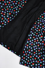 Recess Los Angeles Vintage Yves Saint Laurent Floral Black Skirt Suit Set