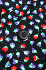 Recess Los Angeles Vintage Yves Saint Laurent Floral Black Skirt Suit Set