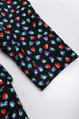 Recess Los Angeles Vintage Yves Saint Laurent Floral Black Skirt Suit Set