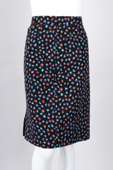 Recess Los Angeles Vintage Yves Saint Laurent Floral Black Skirt Suit Set