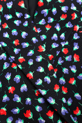 Recess Los Angeles Vintage Yves Saint Laurent Floral Black Skirt Suit Set