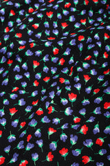 Recess Los Angeles Vintage Yves Saint Laurent Floral Black Skirt Suit Set
