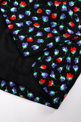 Recess Los Angeles Vintage Yves Saint Laurent Floral Black Skirt Suit Set