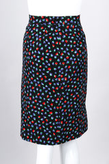 Recess Los Angeles Vintage Yves Saint Laurent Floral Black Skirt Suit Set