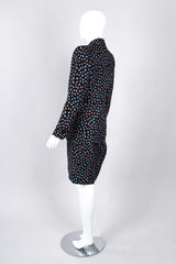 Recess Los Angeles Vintage Yves Saint Laurent Floral Black Skirt Suit Set