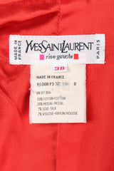 Recess Los Angeles Vintage YSL Yves Saint Laurent Velvet Cropped Swing Jacket