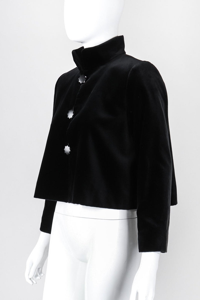 Recess Los Angeles Vintage YSL Yves Saint Laurent Velvet Cropped Swing Jacket