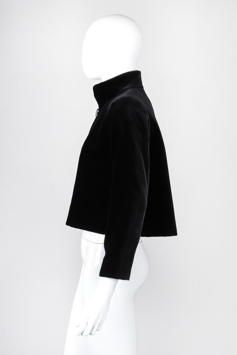 Recess Los Angeles Vintage YSL Yves Saint Laurent Velvet Cropped Swing Jacket